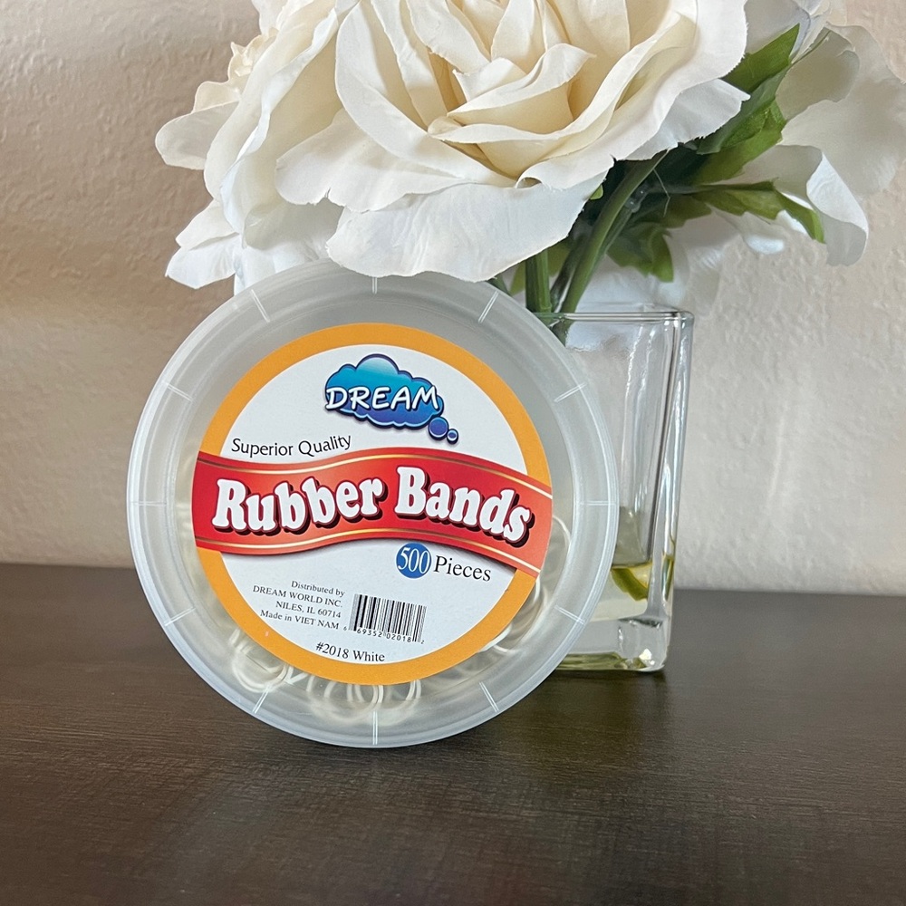 Dream Rubber Bands - White - 500 Pieces